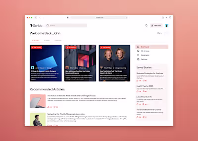 Scribb — A Dynamic Digital Space for Thoughtful Expression