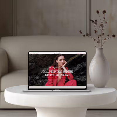 Showit website template for service providers