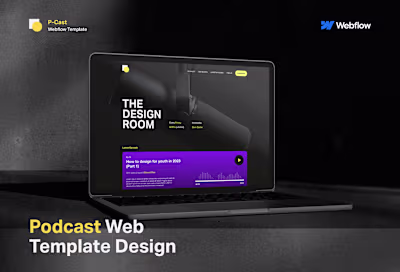 P-cast - Podcast Landing page