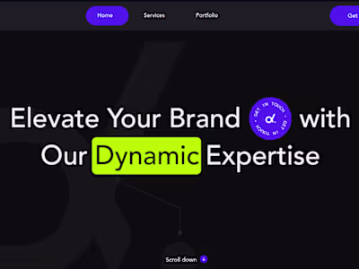 Dynamic Company Portfolio with Animations