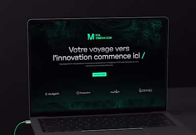 Webflow development for MIA Innovation's first landing