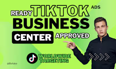 I will set up tik tok business center agency ads manager account
