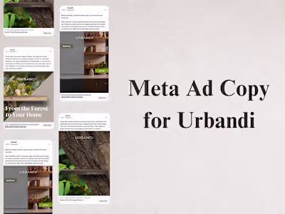 Artisanal Meta Ad Copy for Urbandi