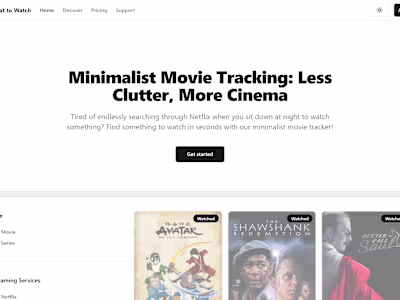 Minimalist Movie Tracker