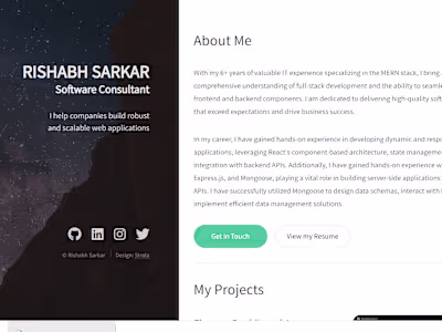 Portfolio website