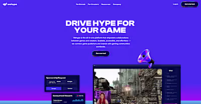 Influencer Marketing Website built in Framer