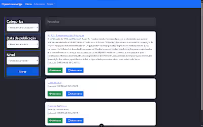 OpenKnowlodge - Web Application E-learning