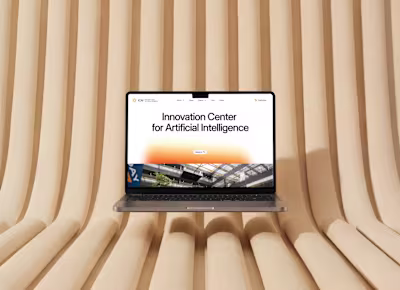Webflow site for AI research network ICAI