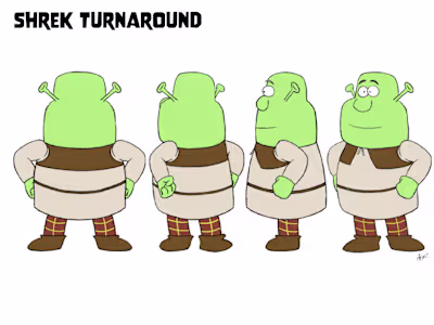Shrek Character Design And Turnaround