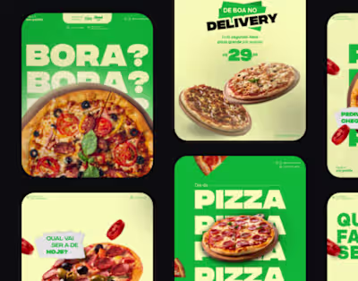 Social Media Design - Pizzaria do José