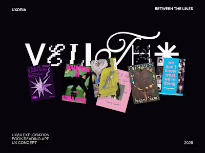 velith: reading, reimagined | UI design