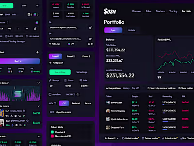 Soon Trading Platform UI/UX Design
