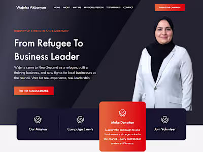 Political Campaign Website