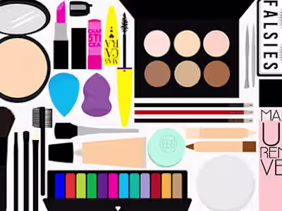 Vector Makeup Scene Kit