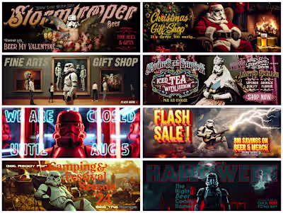 Site Banners for Original Stormtrooper Beer