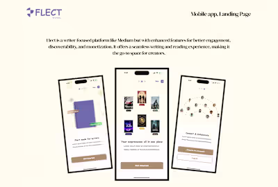 Flect – A Platform for Writers