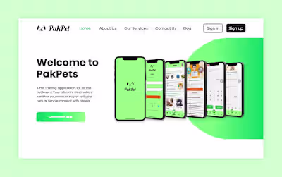 PakPet Web Design on Behance