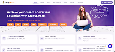 Online Exam Preparation & English