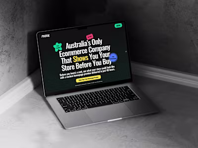 I designed and built a fully custom ecommerce agency website...