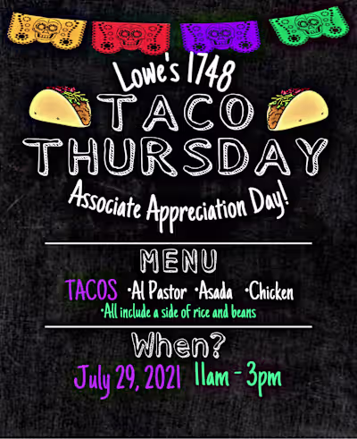 Lowe’s Taco Thursday