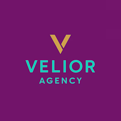 Velior Agency Modern Minimalist Logo Design