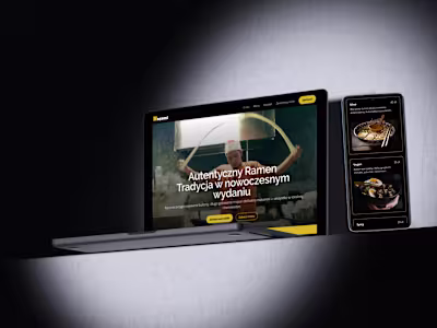 Ramen Restaurant Website UX/UI Redesign