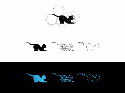 Golden Ratio Circles Animal logos