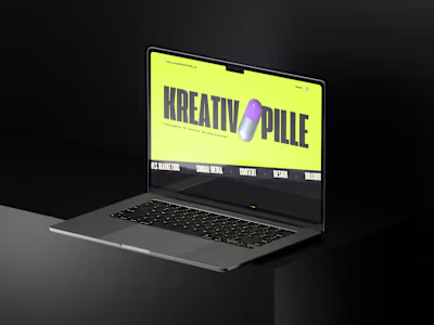 Kreative Pill Landing Page Design