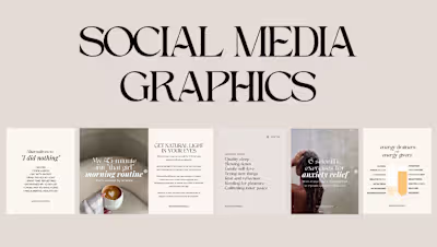 Social Media Graphics for Wellness