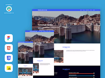 Responsive Design for Technologie de l'eau company
