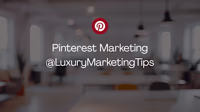 Pinterest Marketing - Luxury Marketing Tips by Veronica Heller