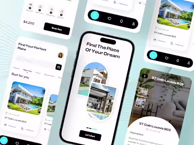 Real Estate Mobile App Designs