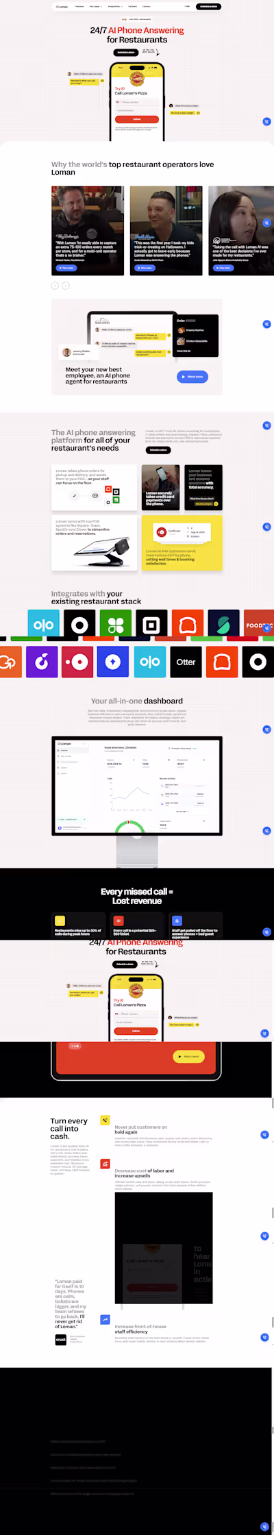Loman - AI Phone Answering