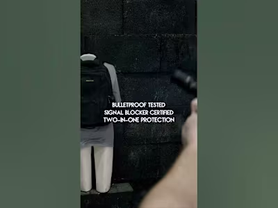 🎯 Social Media Ad – Bulletproof Backpack Test