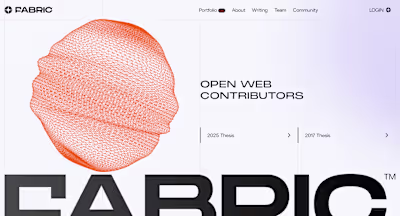 Fabric - Custom Developed Website