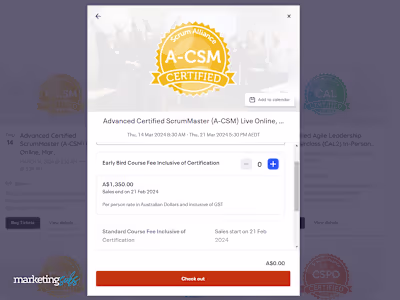 Events + Woocommerce Development