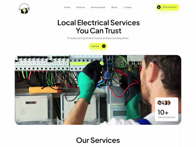High-Conversion Local Service Website Design