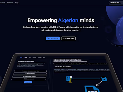 GitHub - MohamedMouloudj/Zidni: Zidni is an interactive e-learn…