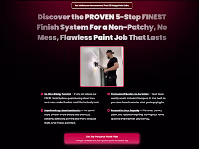 Premium Local Service Funnel – Melbourne Painting Company