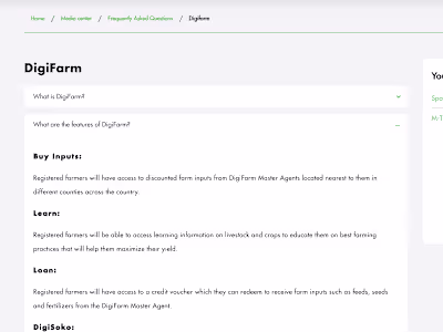 DigiFarm Input Credit Project