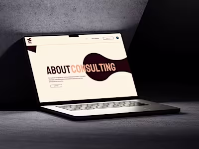 About Consulting — Branding & Website