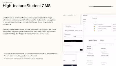 High-Feature Student CMS