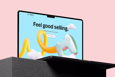 Name & brand identity for electronics market-place Whirl.