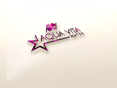 Logo design and 3D Mockup for AquaVita 