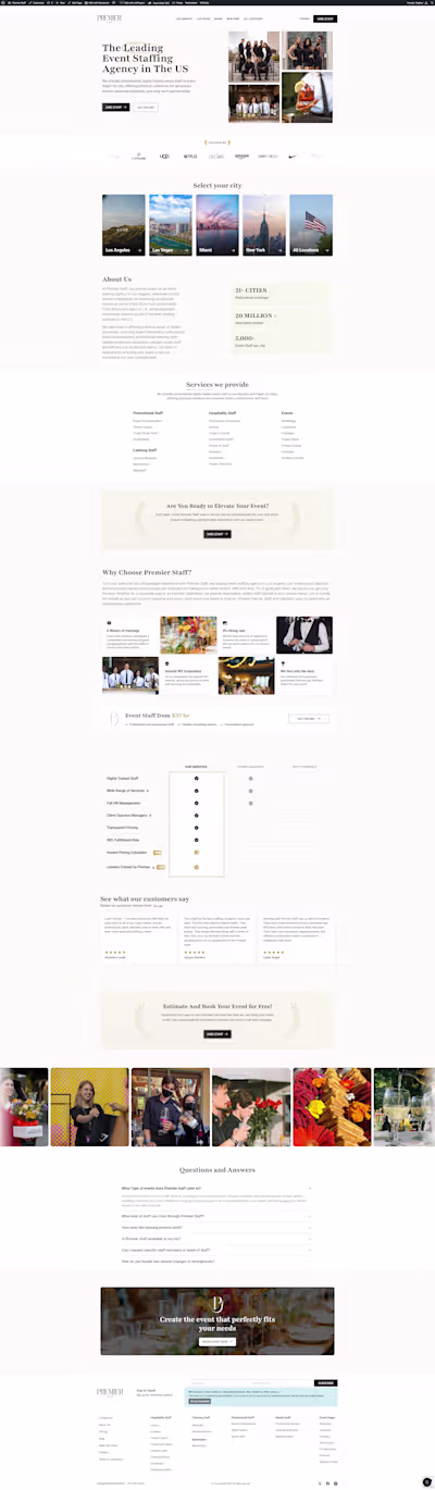 Premier Staff - Website Revamp & Nationwide Expansion