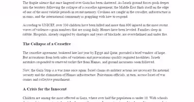 Gaza Conflict and Humanitarian Crisis