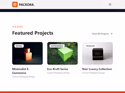 Packora - Premium Manufacturing