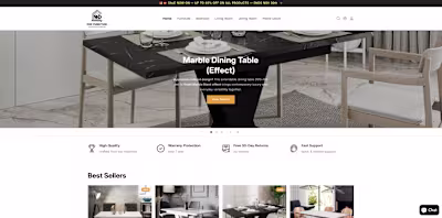 Custom Shopify Theme Development for Furniture Brand