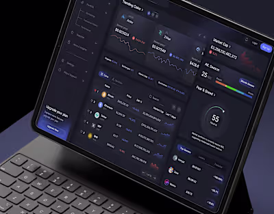 Real-time Crypto Market Dashboard UI/UX Design