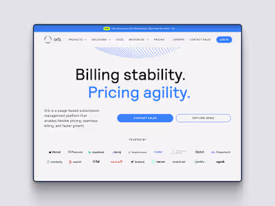 Orb | Webflow Development